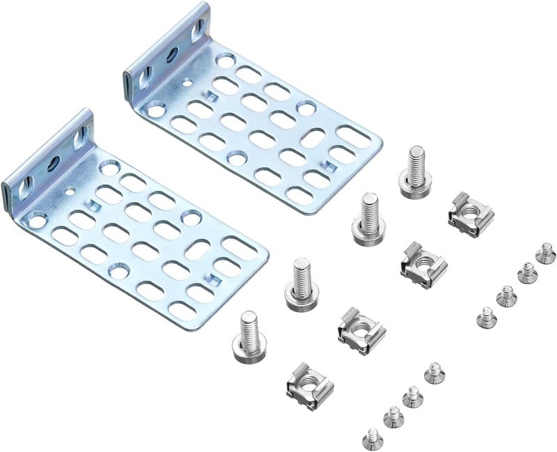 PhyinLan 1U Rack Mount Kit for Cisco Switches Rack Ears for Catalyst 3750/3750G/3750V2 Series and 2960 Series - Image 1